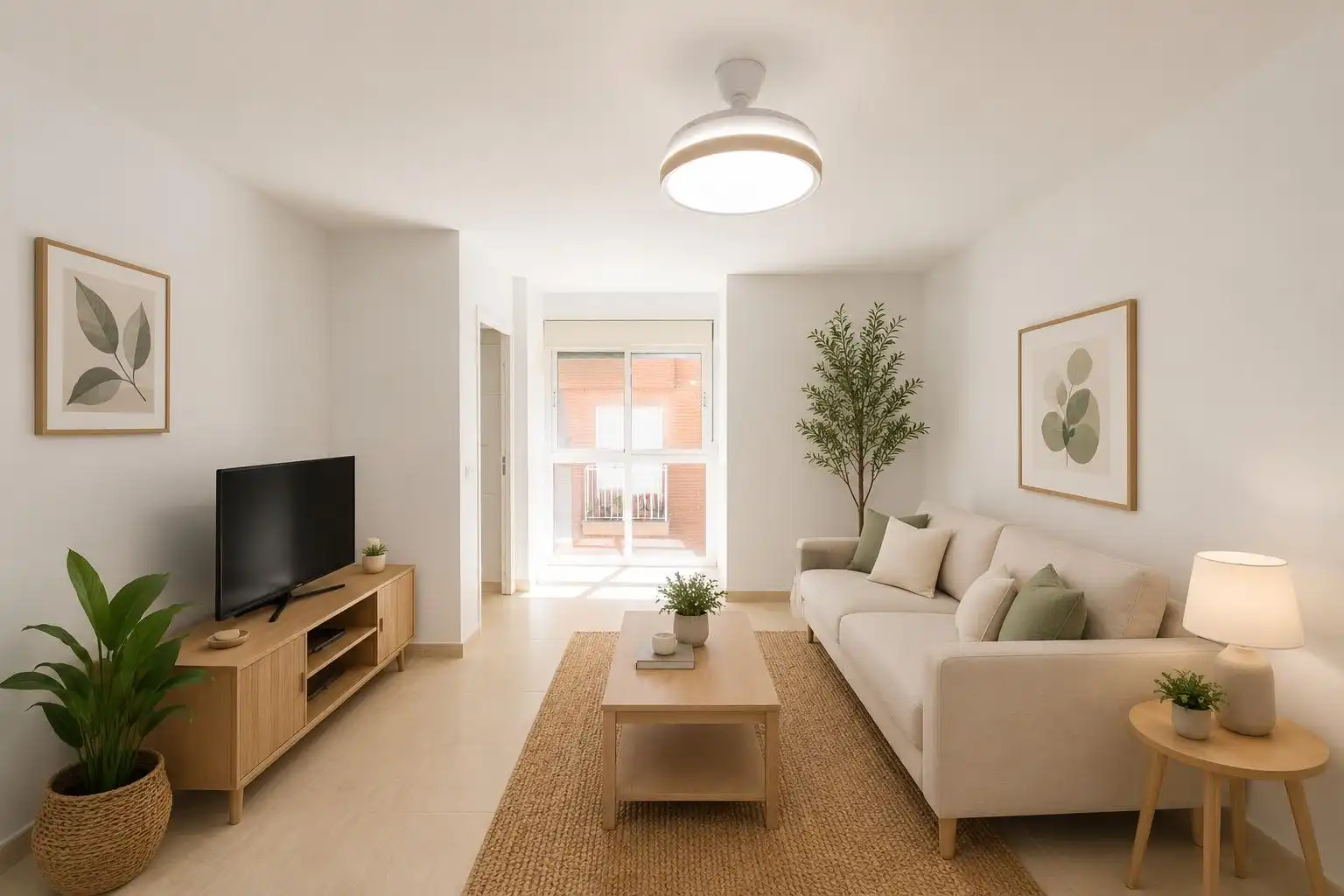 Wohnzimmer von Wohnungen zum Verkauf in Lorca mit Klimaanlage und Heizung