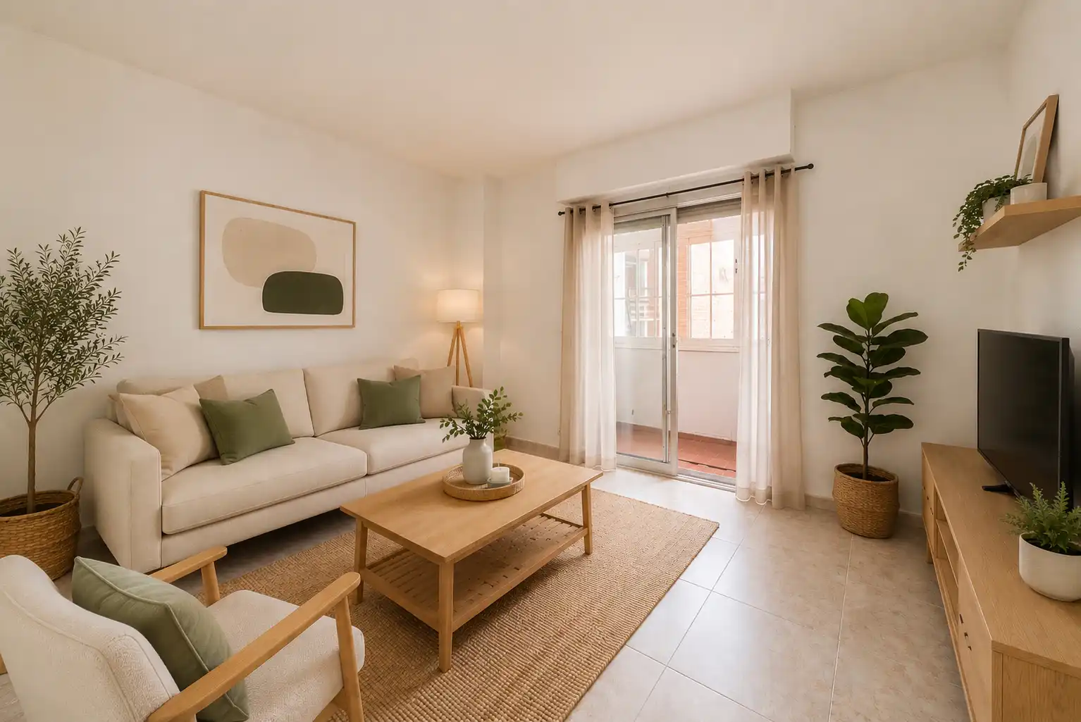 Sala de estar de Piso en venta en Navalcarnero con Aire acondicionado y Terraza