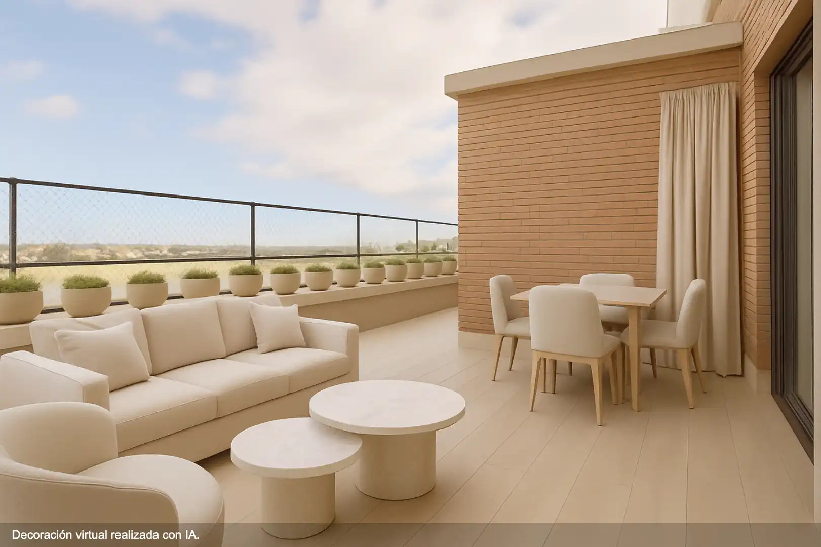 Terrasse von Dachboden zum Verkauf in Madrid mit Klimaanlage, Heizung und Parkett