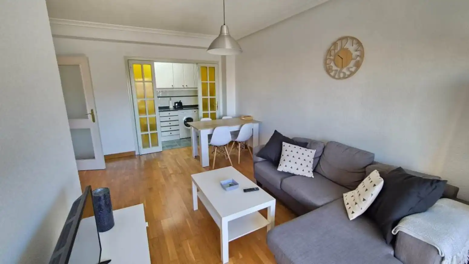 Sala de estar de Piso de alquiler en Salamanca con Calefacción, Parquet y Amueblado