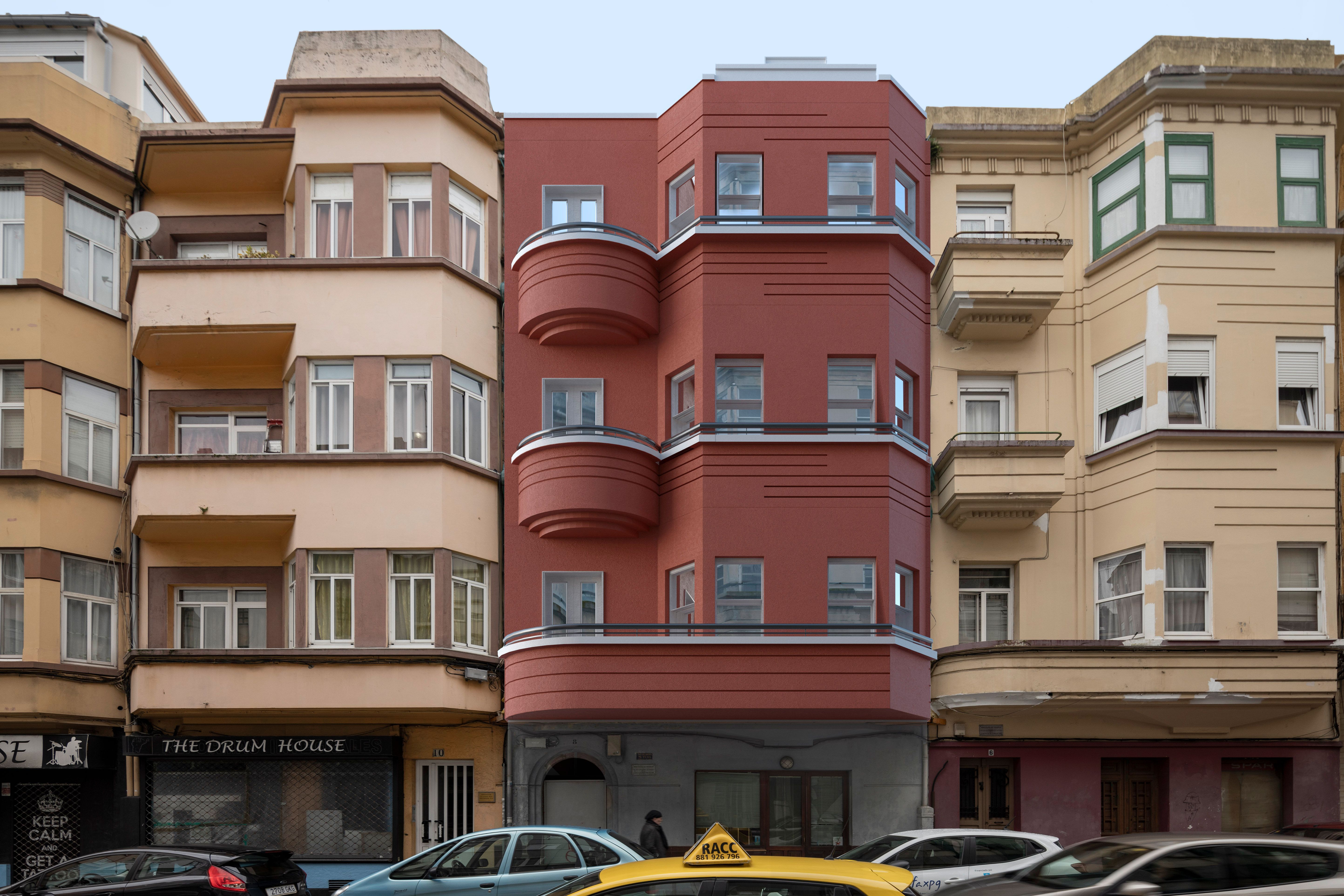 Exterior view of Flat for sale in A Coruña Capital   with Heating, Parquet flooring and Balcony