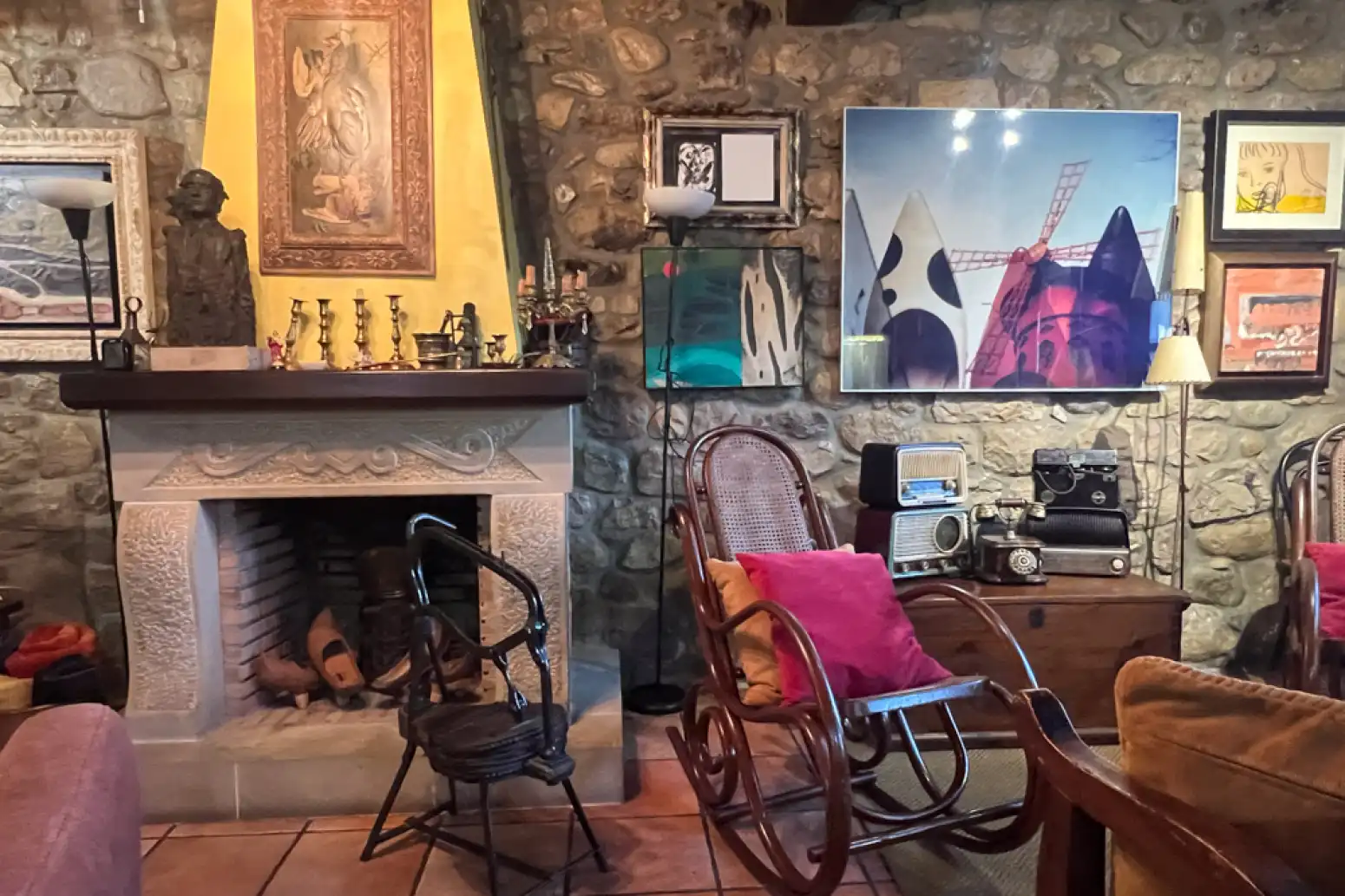 Wohnzimmer von Einfamilien-Reihenhaus zum Verkauf in Ruente mit Heizung, Terrasse und Balkon