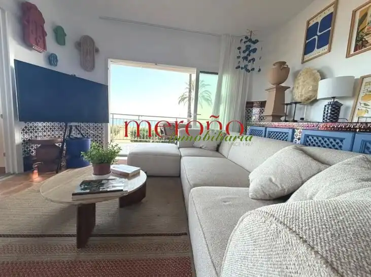 Sala d'estar de Apartament de lloguer en Santa Pola amb Terrassa i Moblat