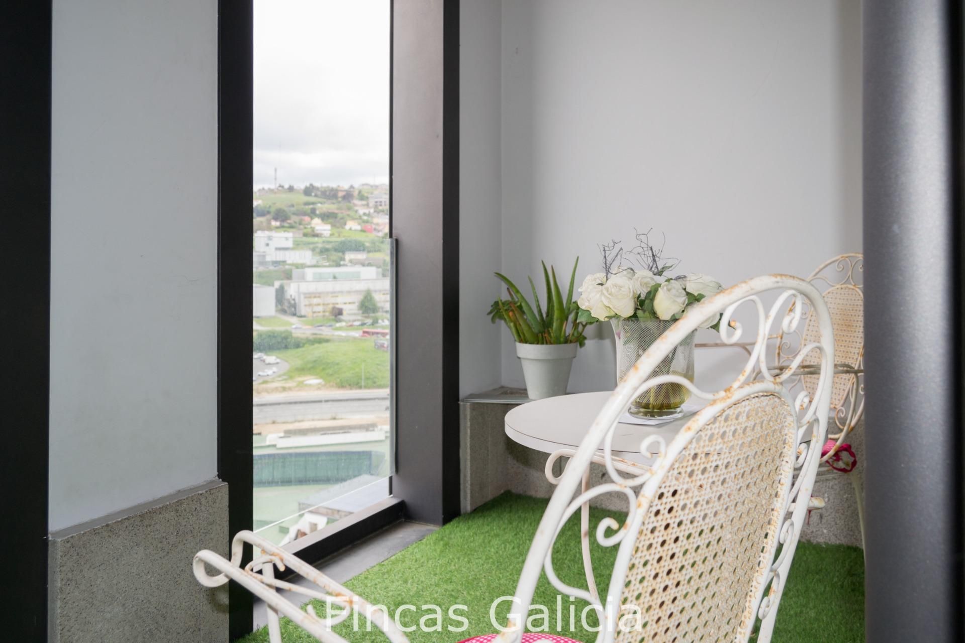 Balcony of Apartment for sale in A Coruña Capital   with Heating, Terrace and Community pool