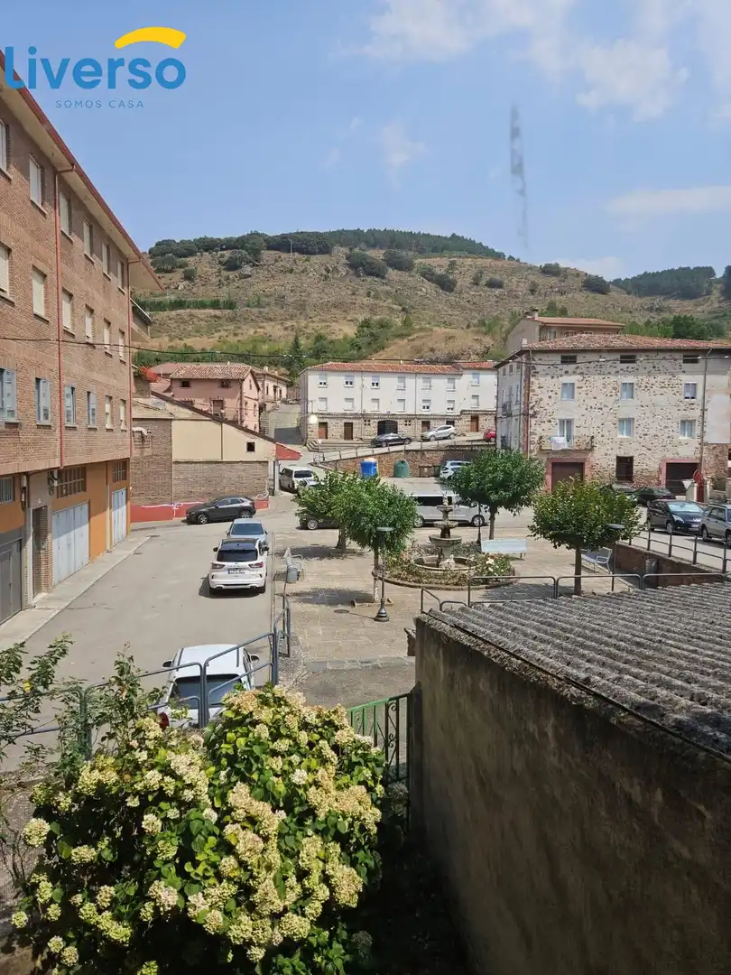 Vista exterior de Casa o xalet en venda en Pradoluengo amb Terrassa, Moblat i Balcó