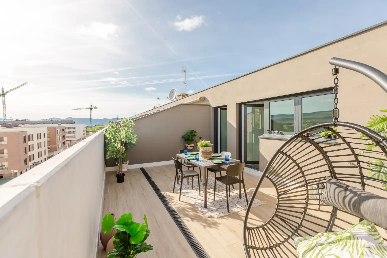 Terrace of Attic for sale in Zizur Mayor / Zizur Nagusia  with Air Conditioner, Heating and Private garden
