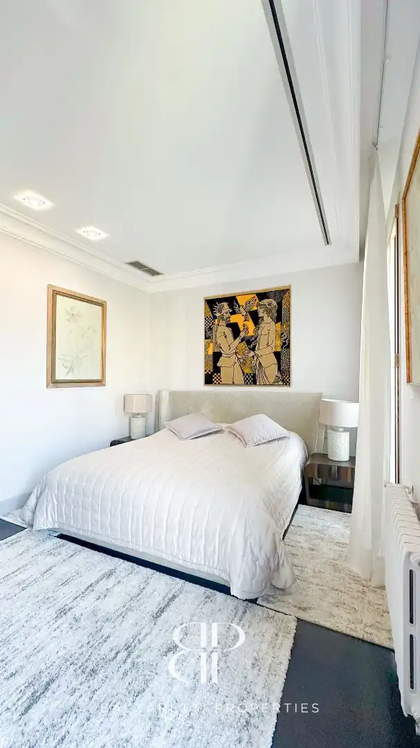 Schlafzimmer von Wohnung zur Miete in Barcelona mit Klimaanlage, Heizung und Parkett