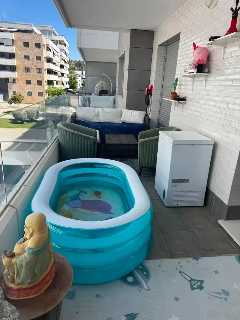 Swimming pool of Flat for rent in Marbella  with Air Conditioner, Heating and Terrace