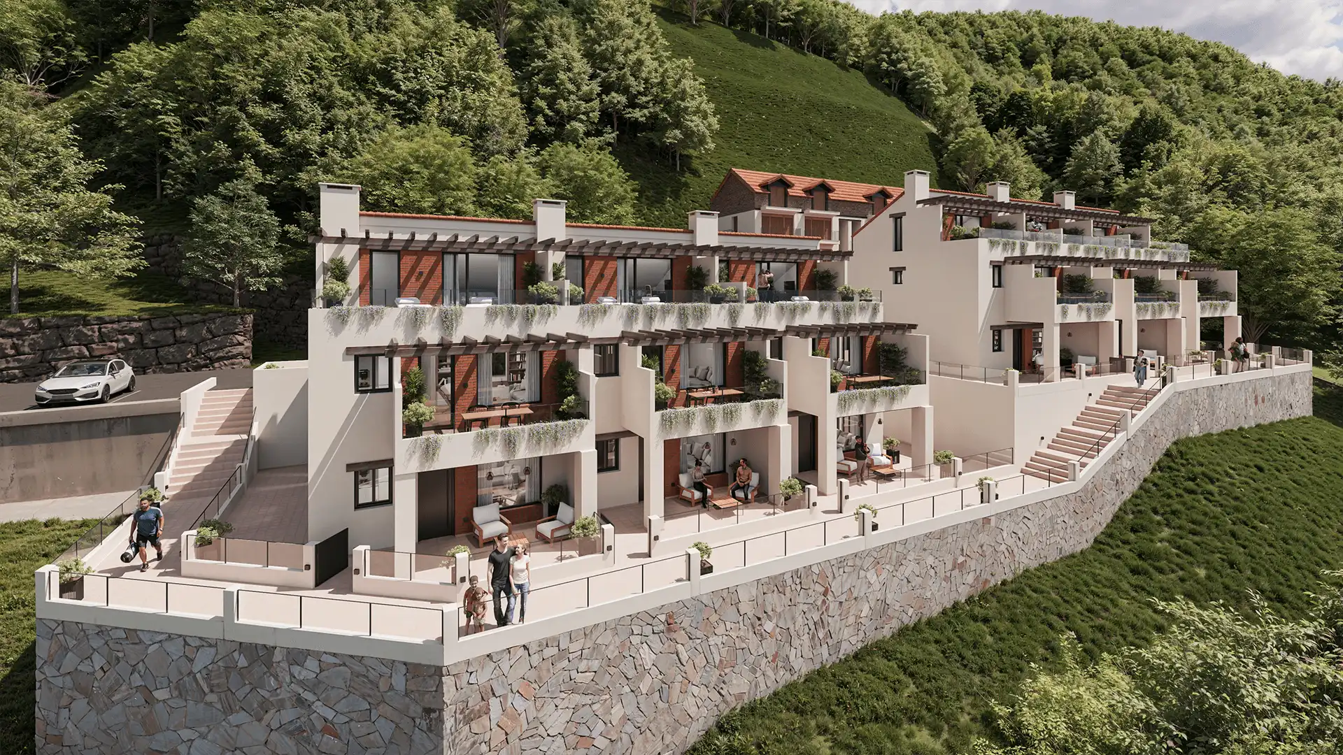 Vista exterior de Apartament en venda en Val de San Vicente  amb Calefacció, Jardí privat i Terrassa