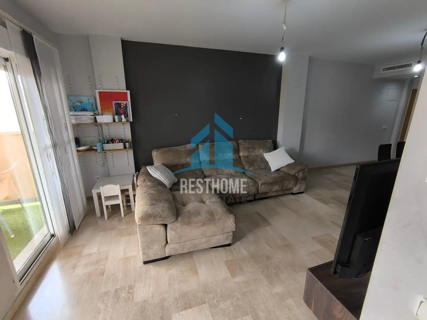 Sala de estar de Ático en venta en Algemesí con Aire acondicionado, Calefacción y Terraza
