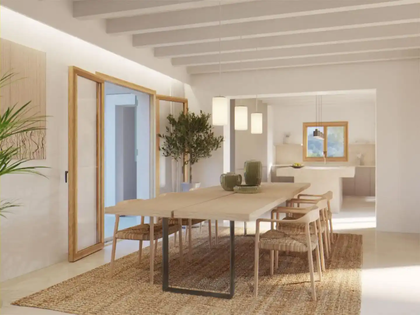 Esszimmer von Country house zum Verkauf in Artà mit Klimaanlage, Schwimmbad und Balkon
