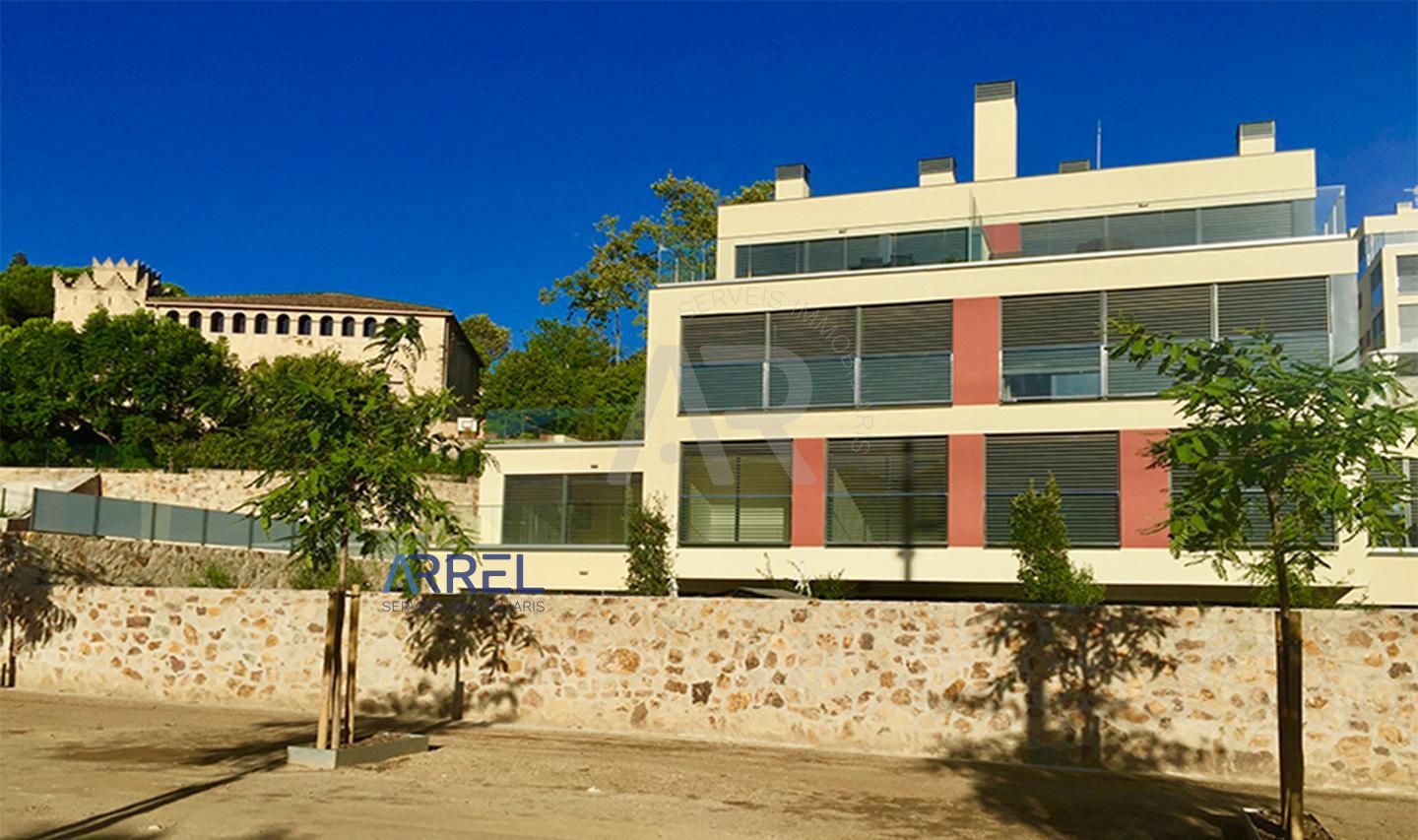 Exterior view of Flat for sale in Alella  with Air Conditioner and Terrace