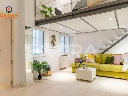 Living room of Planta baja for sale in  Madrid Capital  with Heating