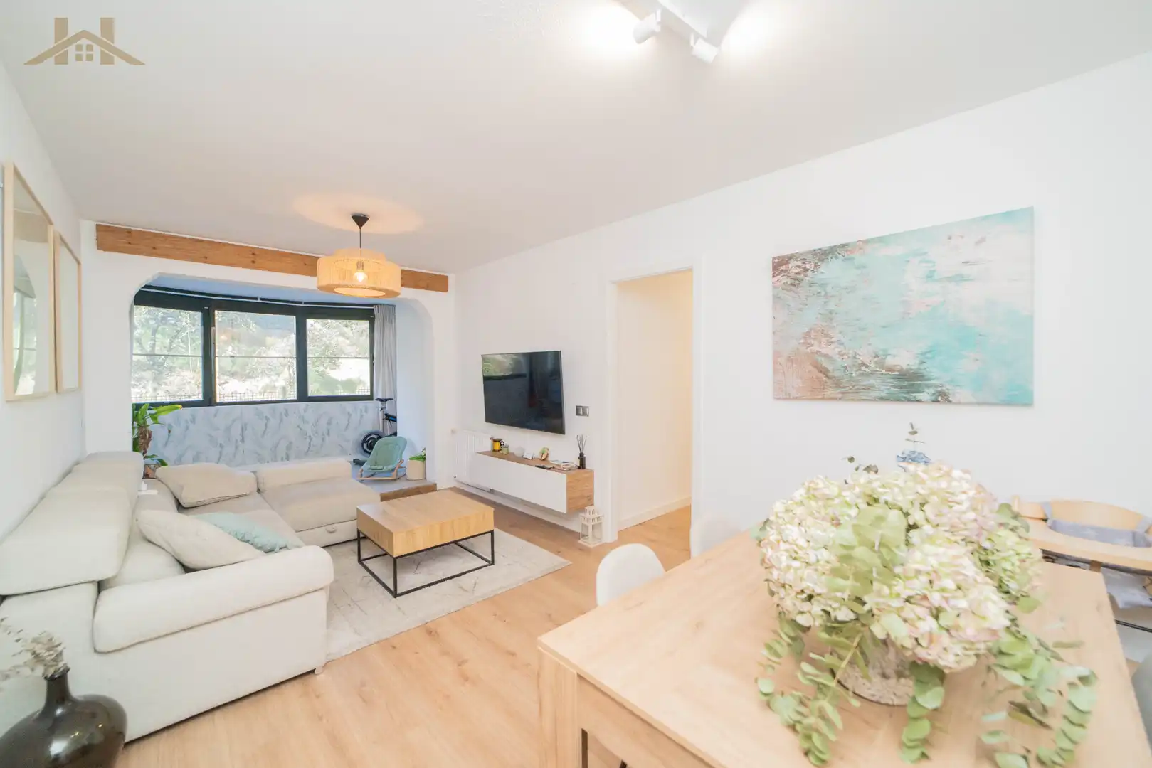 Sala de estar de Piso en venta en Collado Villalba con Calefacción, Terraza y Piscina comunitaria