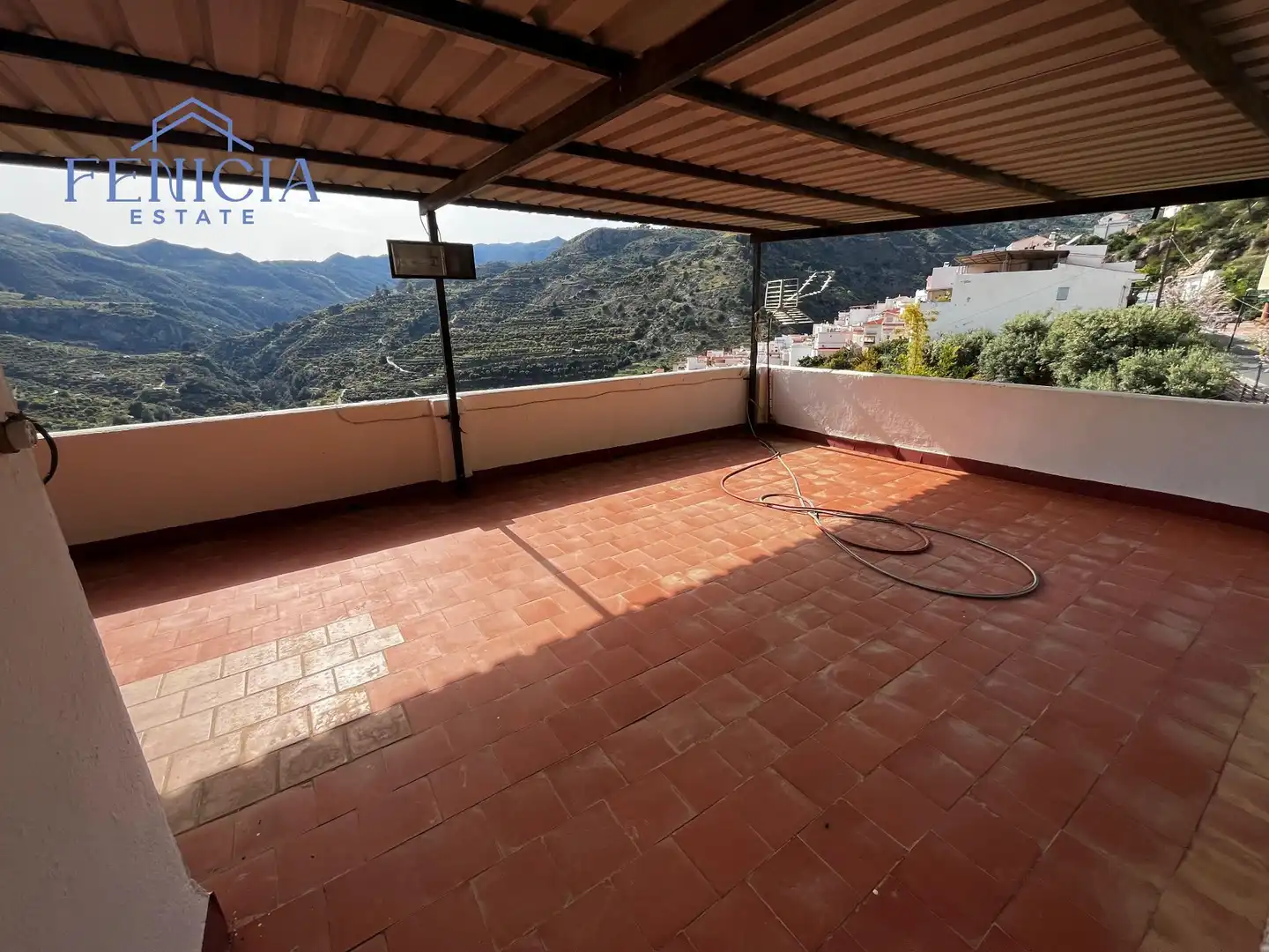 Terraza de Finca rústica en venta en Lentegí con Aire acondicionado, Jardín privado y Terraza