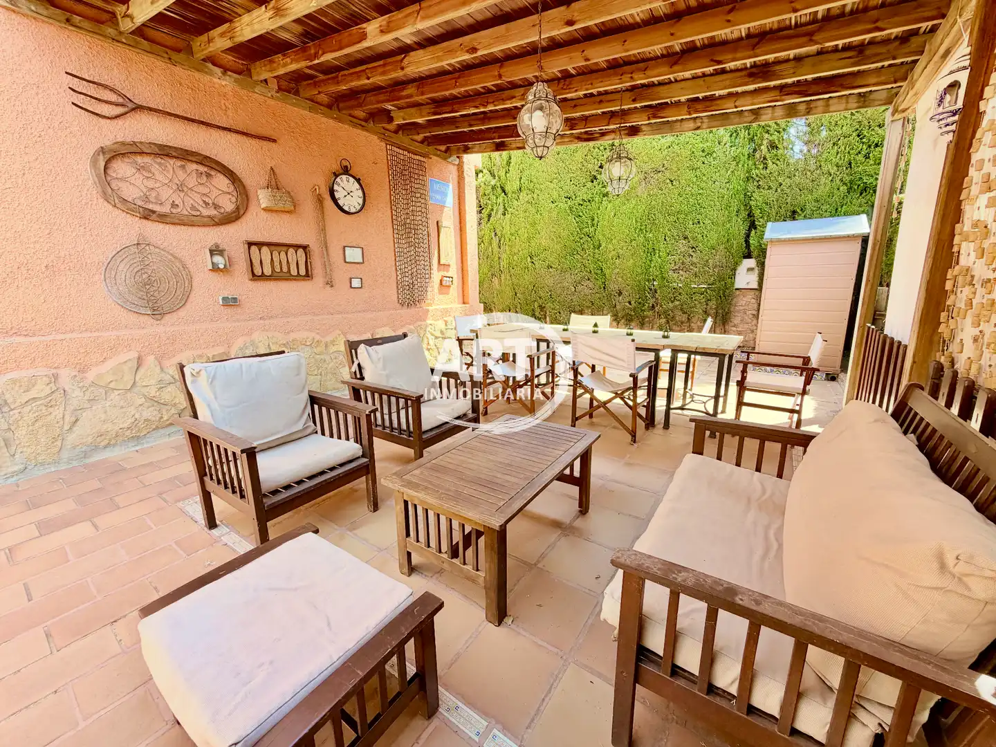 Terrassa de Casa o xalet en venda en San Antonio de Benagéber amb Aire condicionat, Calefacció i Jardí privat