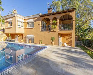 Exterior view of House or chalet for sale in Málaga Capital  with Air Conditioner, Heating and Private garden