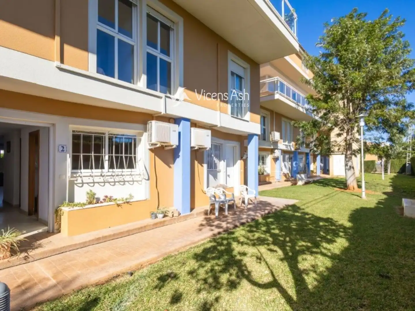 Außenansicht von Wohnung zum Verkauf in Jávea / Xàbia mit Klimaanlage, Terrasse und Schwimmbad