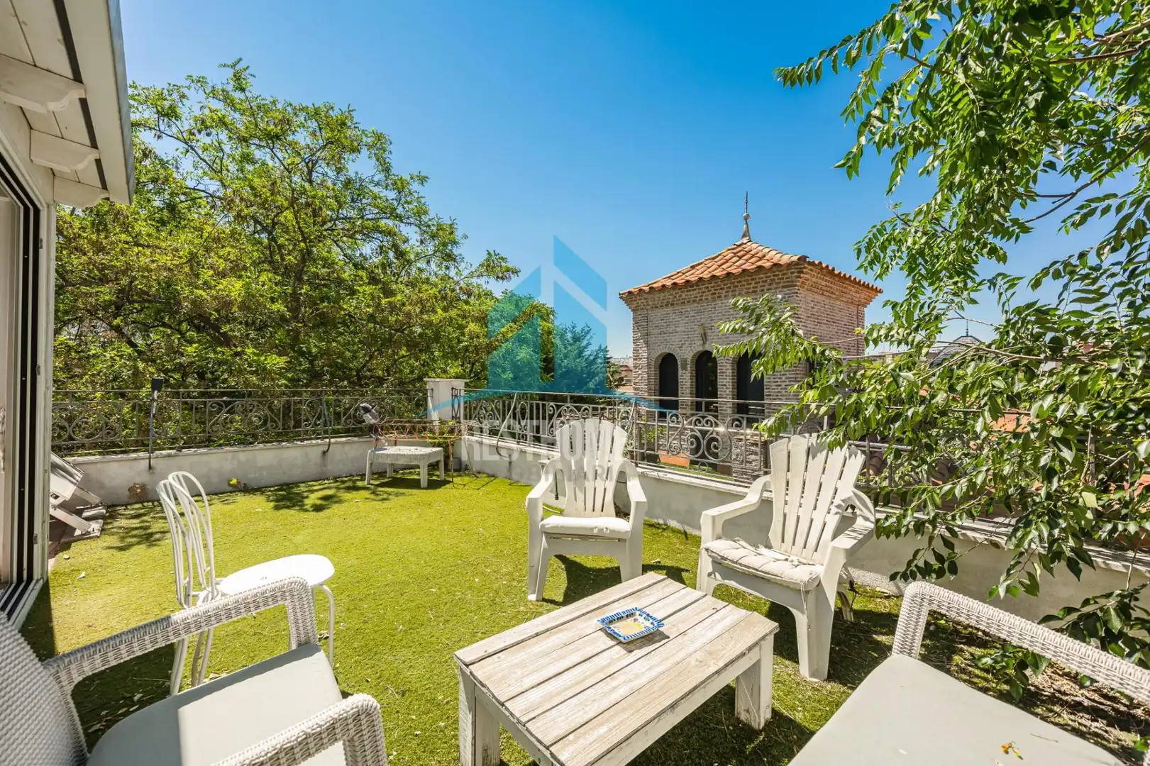Terraza de Casa o chalet en venta en Madrid con Calefacción, Jardín privado y Parquet