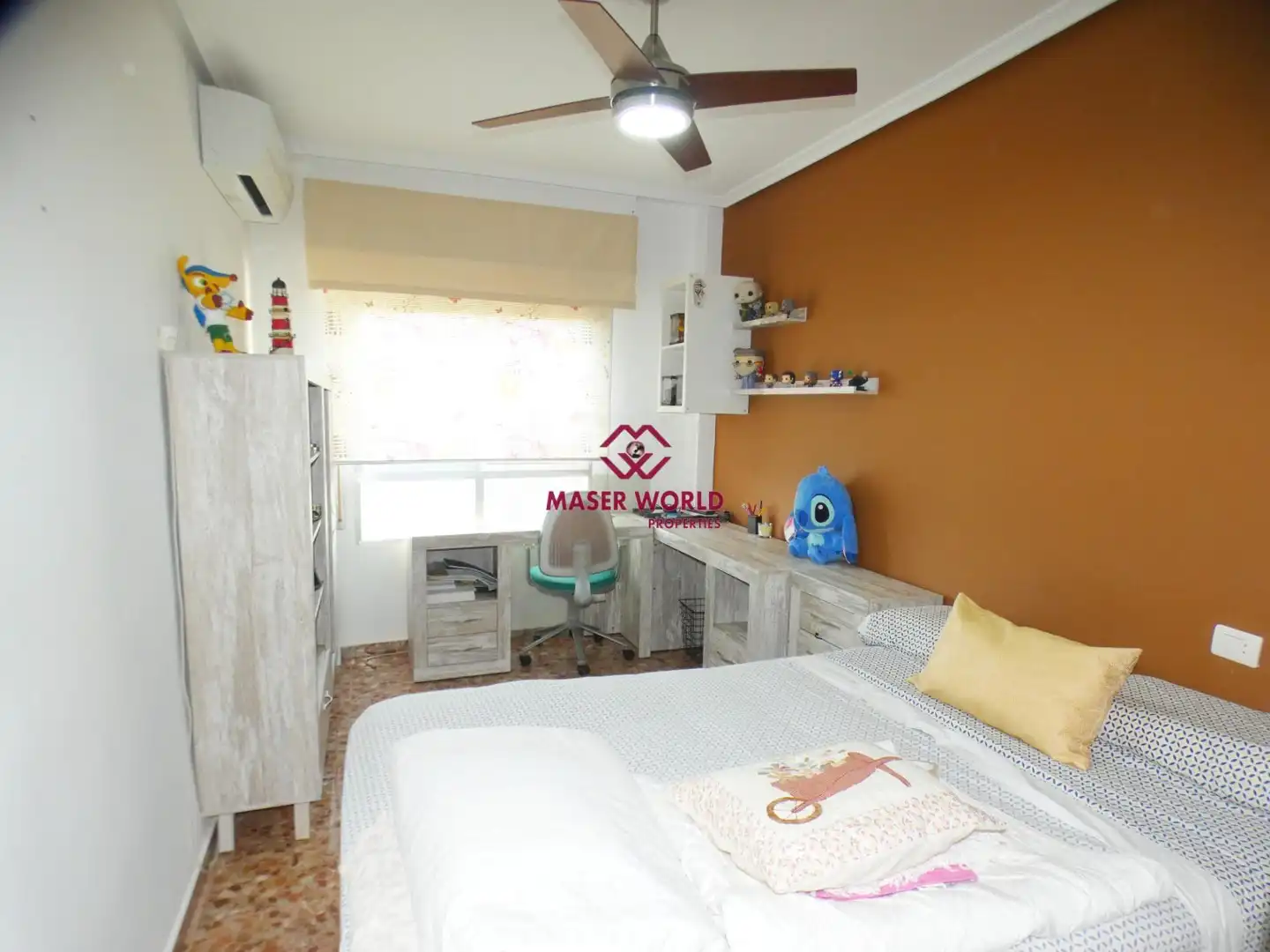 Schlafzimmer von Wohnung zum Verkauf in Mazarrón mit Klimaanlage, Heizung und Abstellraum