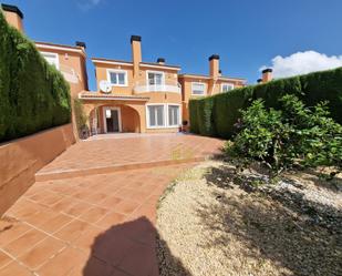 Jardí de Casa adosada de lloguer en Gata de Gorgos amb Aire condicionat, Terrassa i Piscina