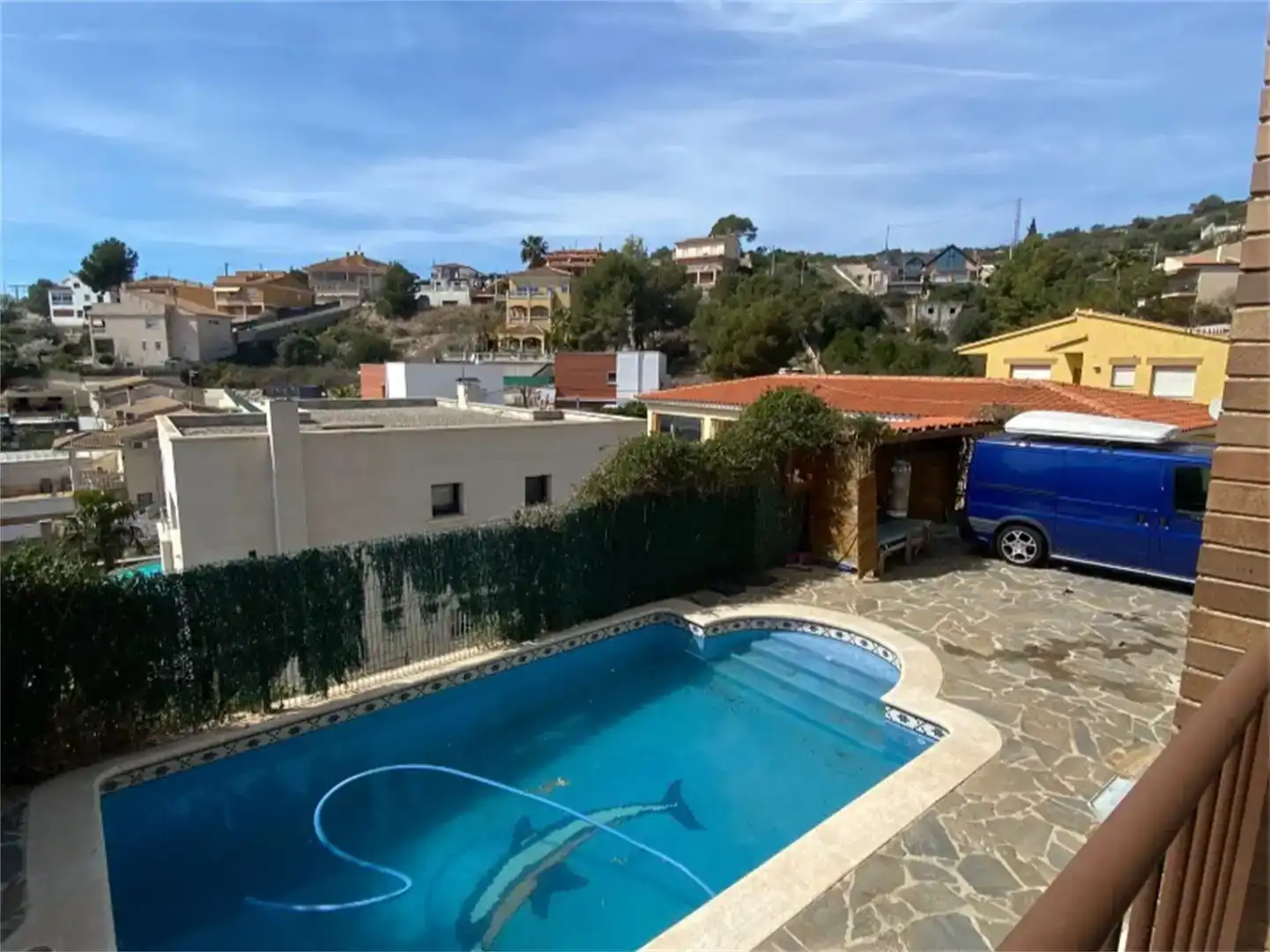Piscina de Casa o xalet en venda en Calafell amb Aire condicionat, Jardí privat i Parquet