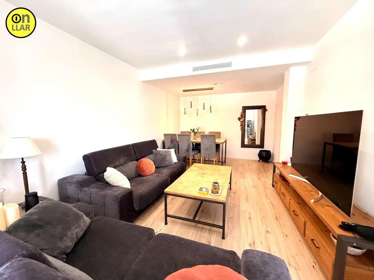 Sala de estar de Piso de alquiler en La Garriga con Parquet, Terraza y Trastero