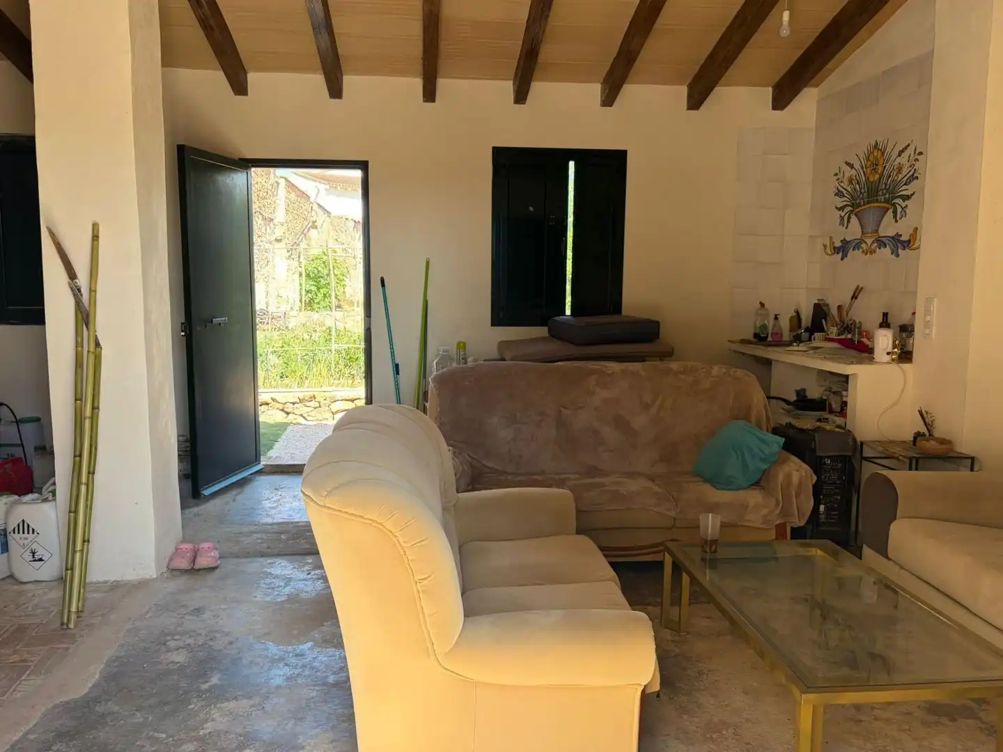 Sala de estar de Finca rústica en venta en Oliva