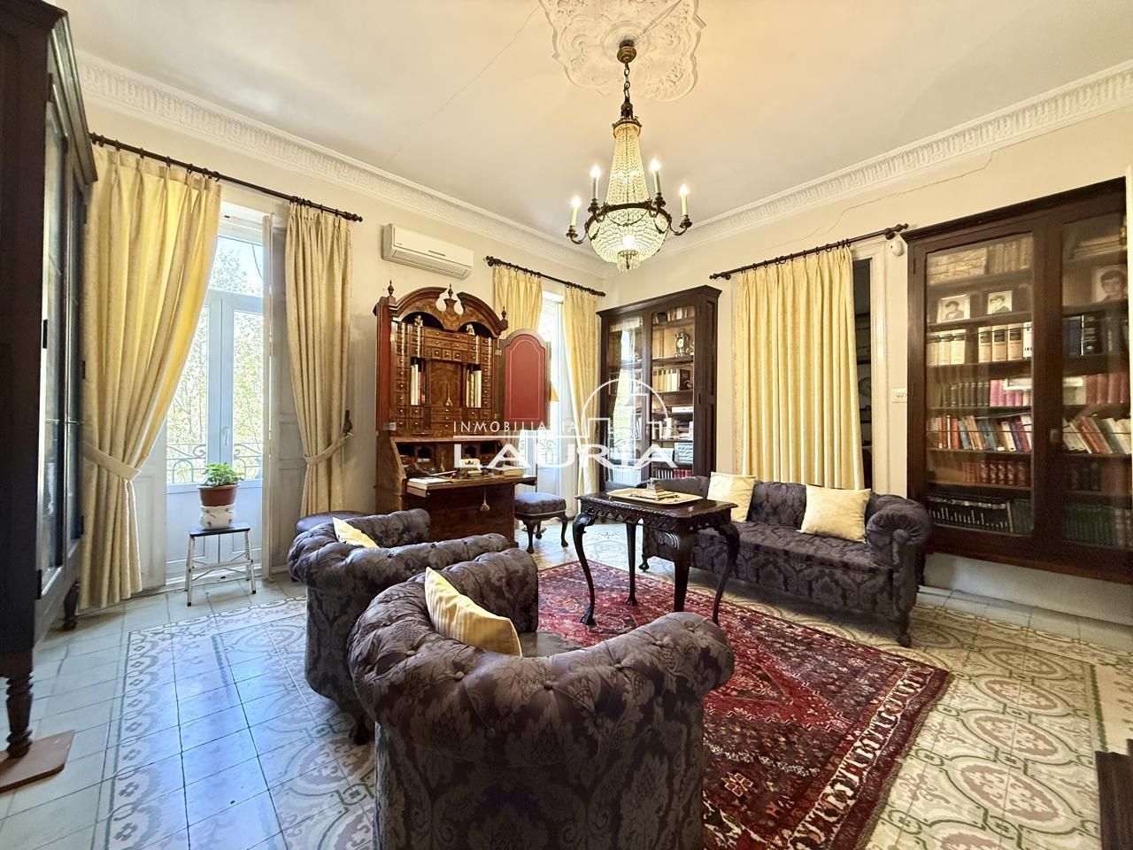 Living room of Flat for sale in  Valencia Capital  with Heating, Terrace and Storage room