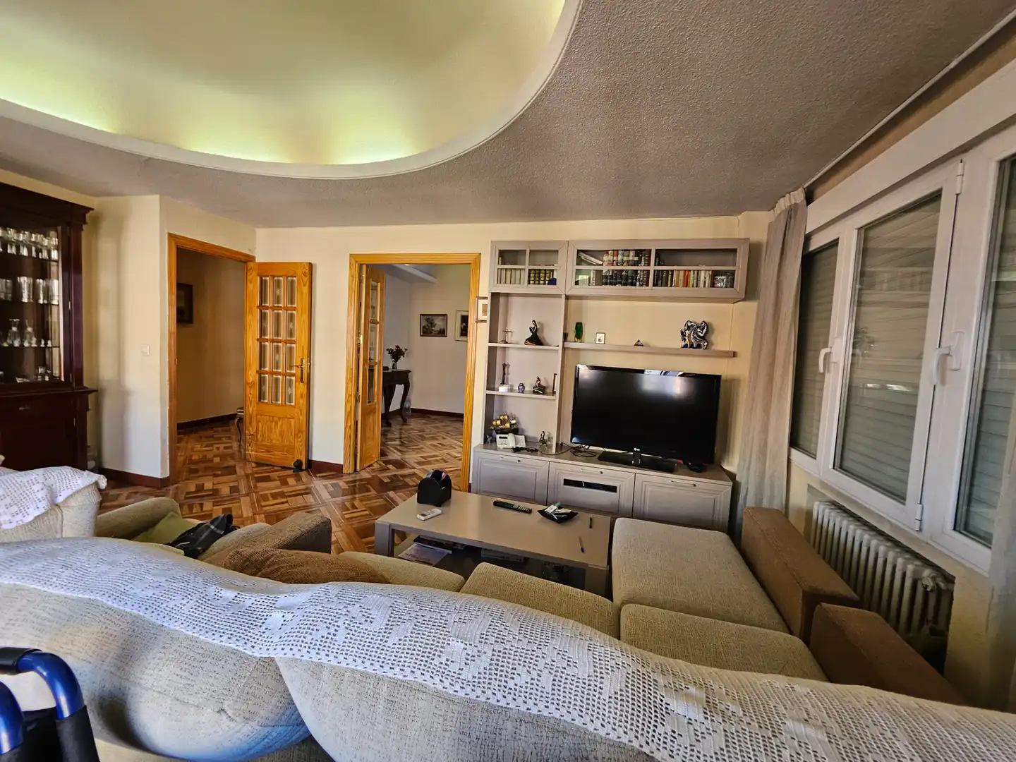 Living room of Flat for rent in Madrid  with Air Conditioner, Heating and Furnished