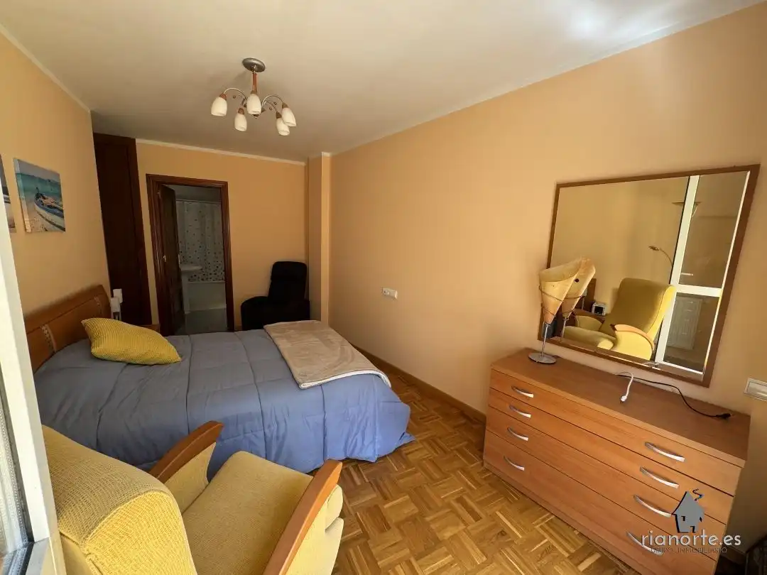Bedroom of Flat for sale in Ribadesella  with Heating, Terrace and Furnished