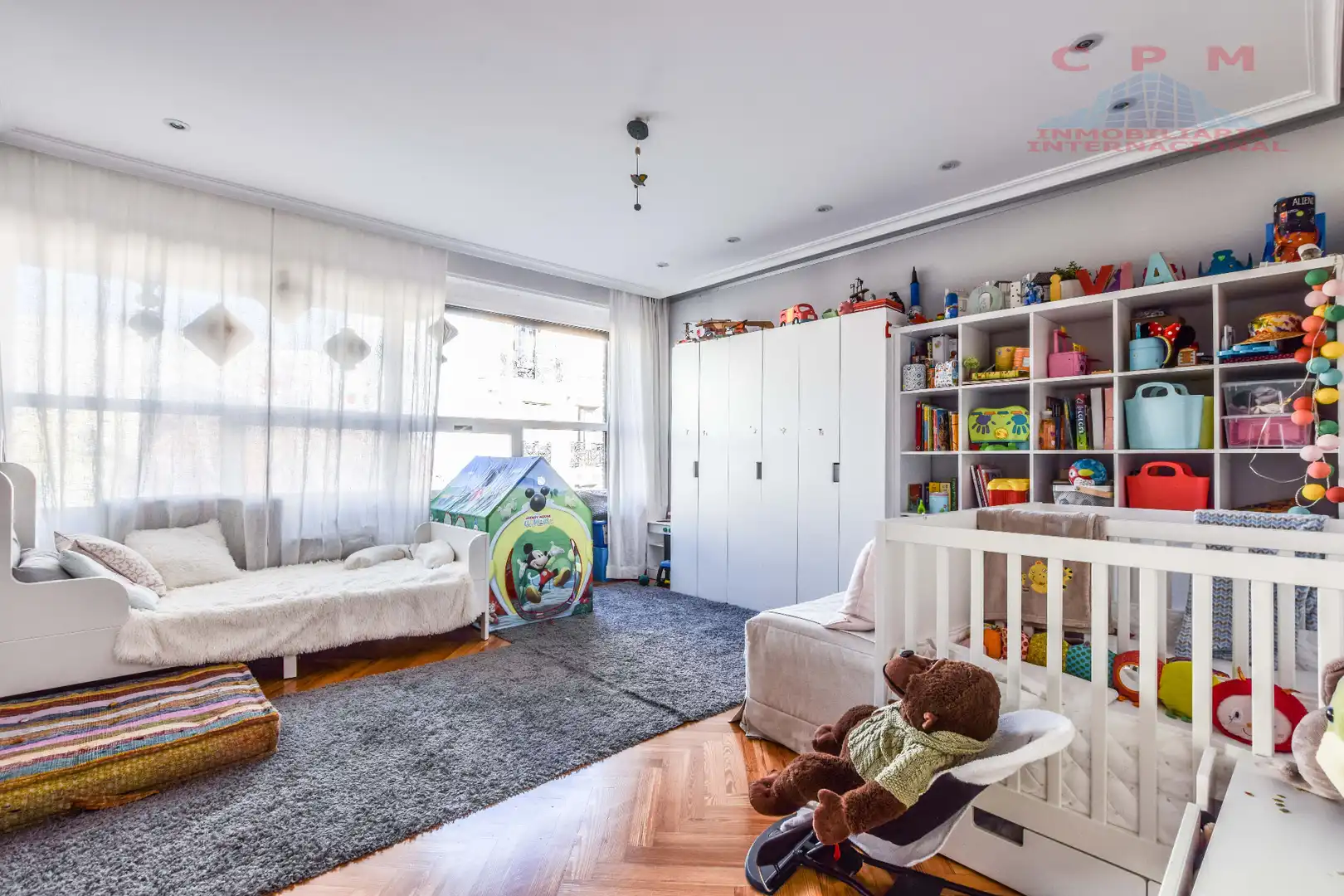 Bedroom of Flat for rent in Madrid  with Air Conditioner, Heating and Parquet flooring