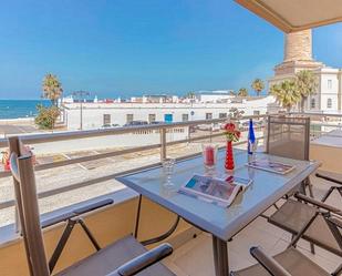 Terrassa de Apartament de lloguer en Chipiona amb Aire condicionat, Calefacció i Parquet