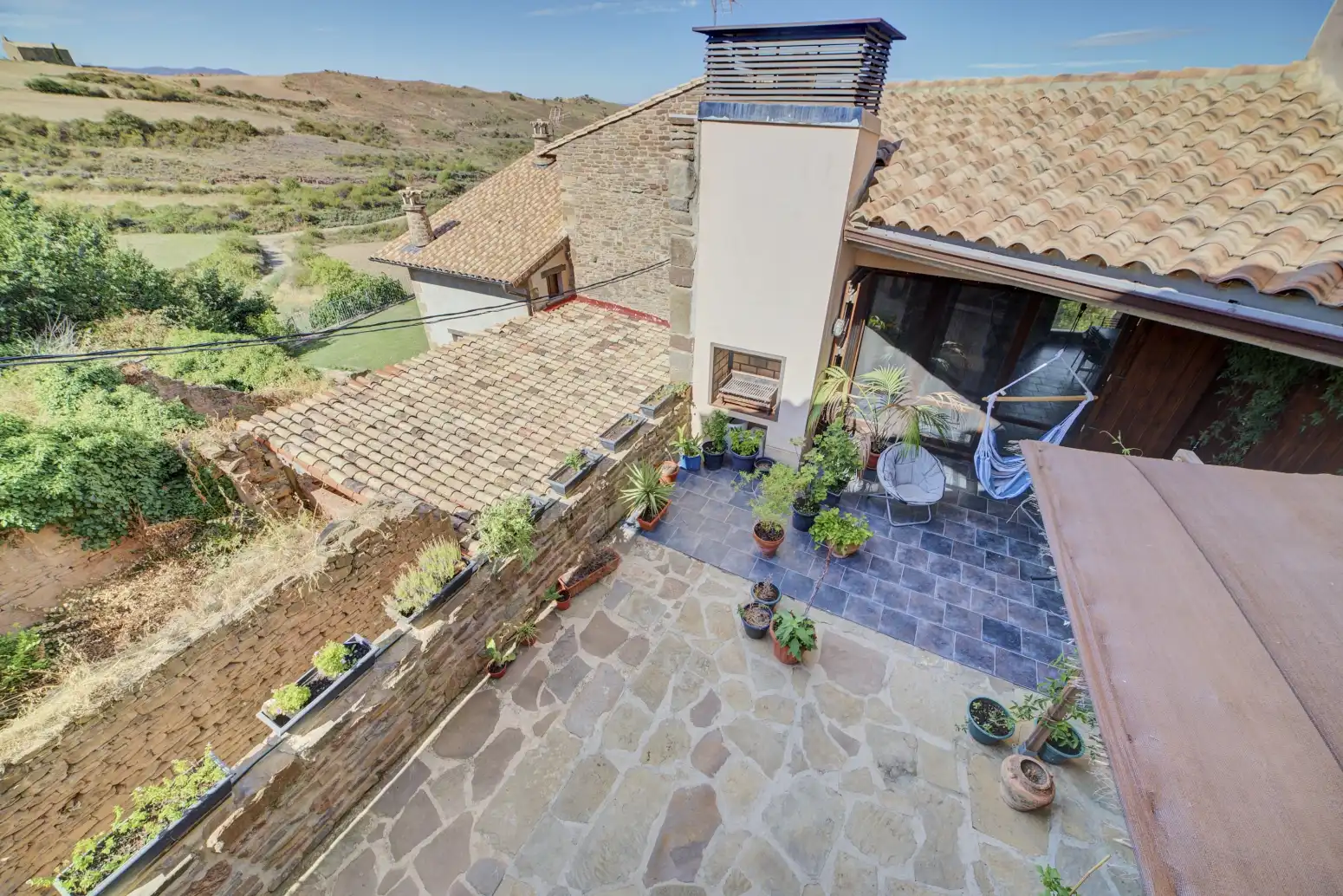 Terrasse von Dachboden zum Verkauf in Undués de Lerda mit Heizung, Parkett und Terrasse