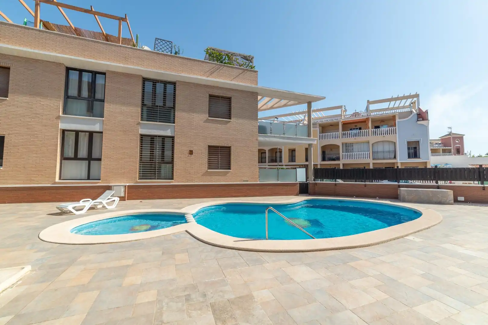 Swimming pool of Flat for sale in San Javier  with Air Conditioner, Terrace and Storage room