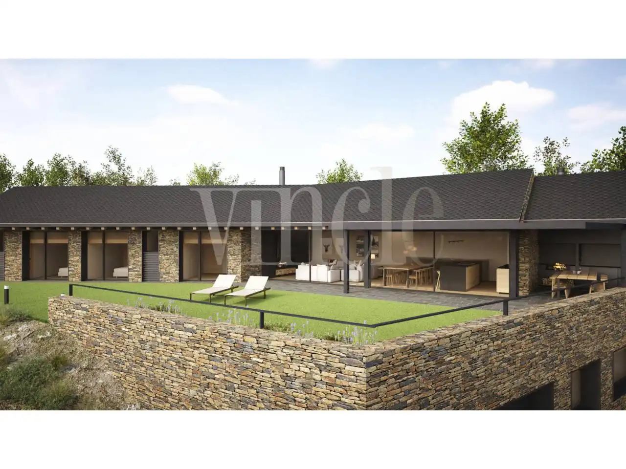 Haus oder Chalet zum Verkauf in Ger mit Heizung, Privatgarten und Parkett