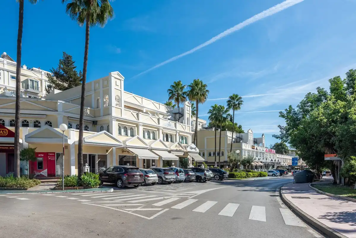 Exterior view of Detached homes for sale in Marbella  with Air Conditioner, Terrace and Community pool