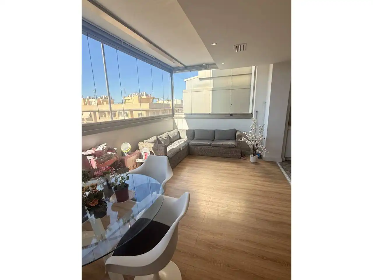 Terraza de Ático en venta en Elche / Elx con Aire acondicionado, Parquet y Terraza