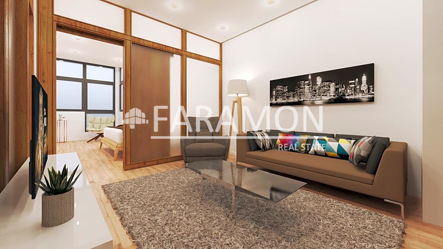 Living room of Apartment for sale in Vigo   with Heating, Parquet flooring and Furnished