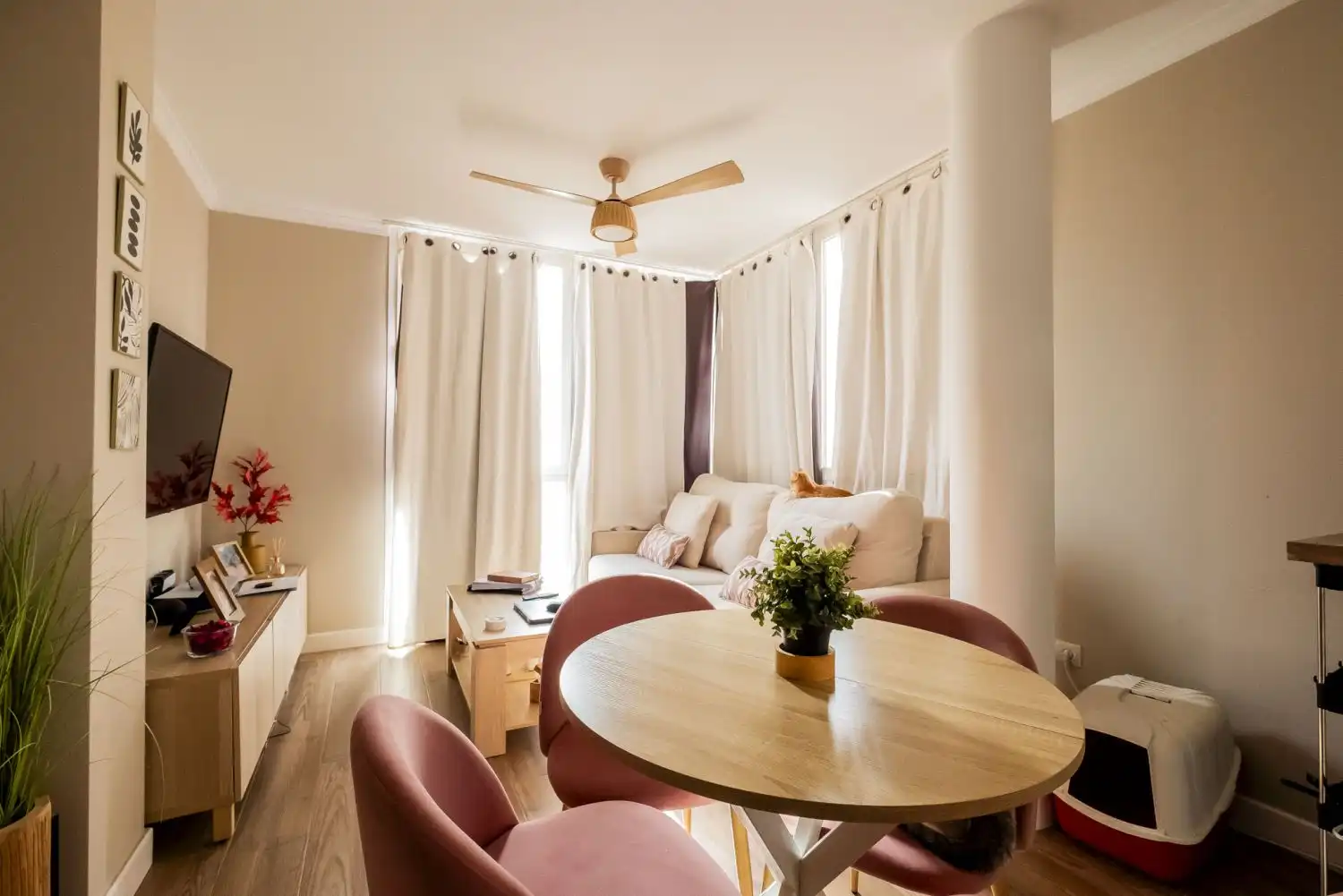 Sala de estar de Apartamento en venta en Málaga con Aire acondicionado, Calefacción y Trastero