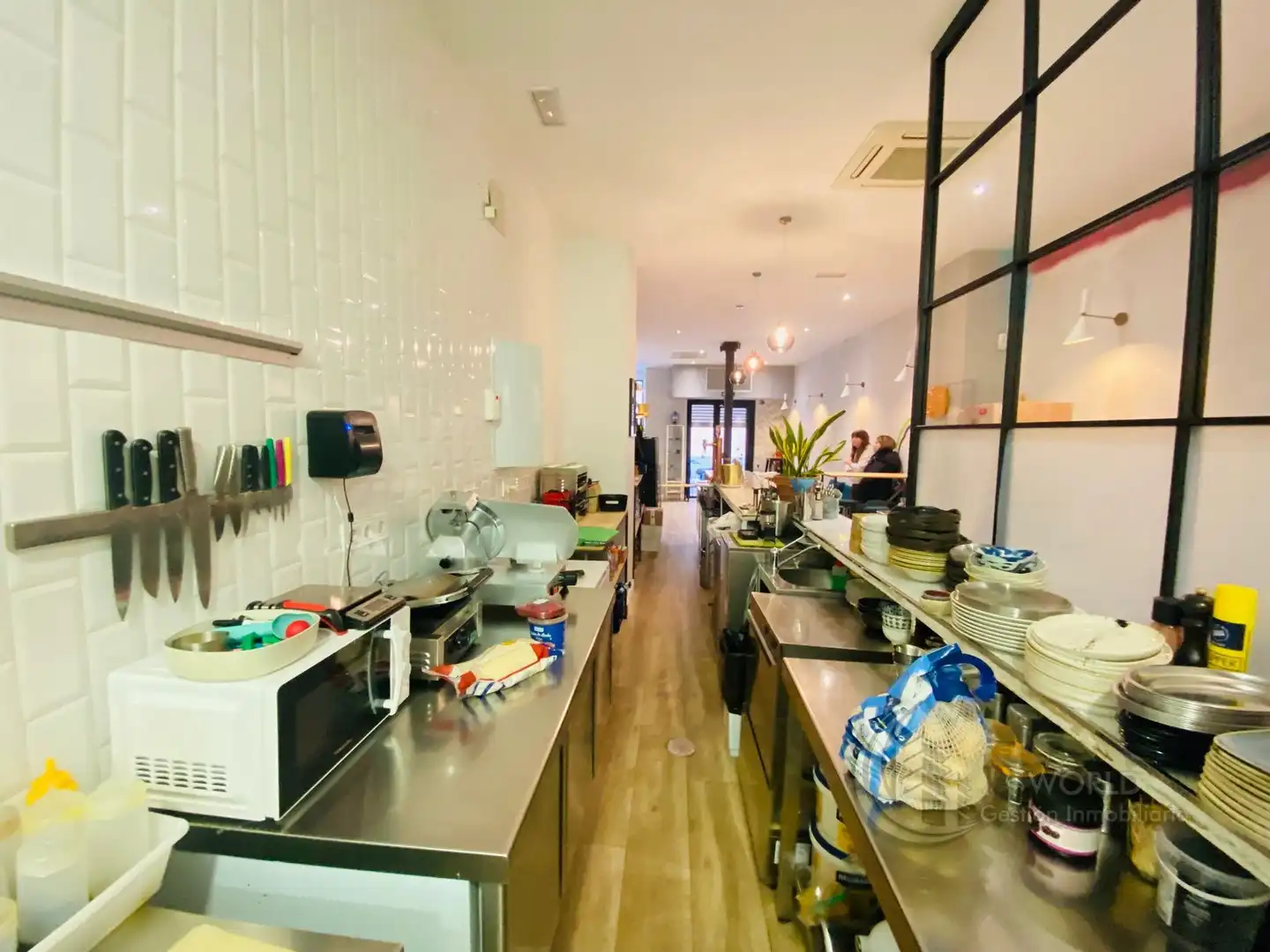Cocina de Local en traspaso en Madrid con Aire acondicionado, Calefacción y Amueblado