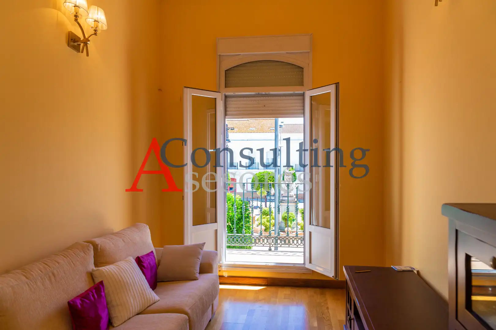 Sala de estar de Dúplex en venta en San Juan del Puerto con Amueblado, Horno y Lavadora