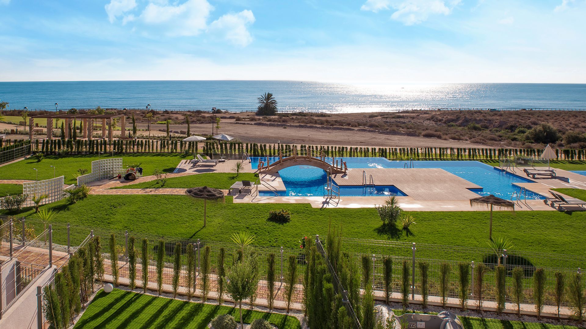 Garden of Apartment for sale in Pulpí  with Air Conditioner, Terrace and Community pool
