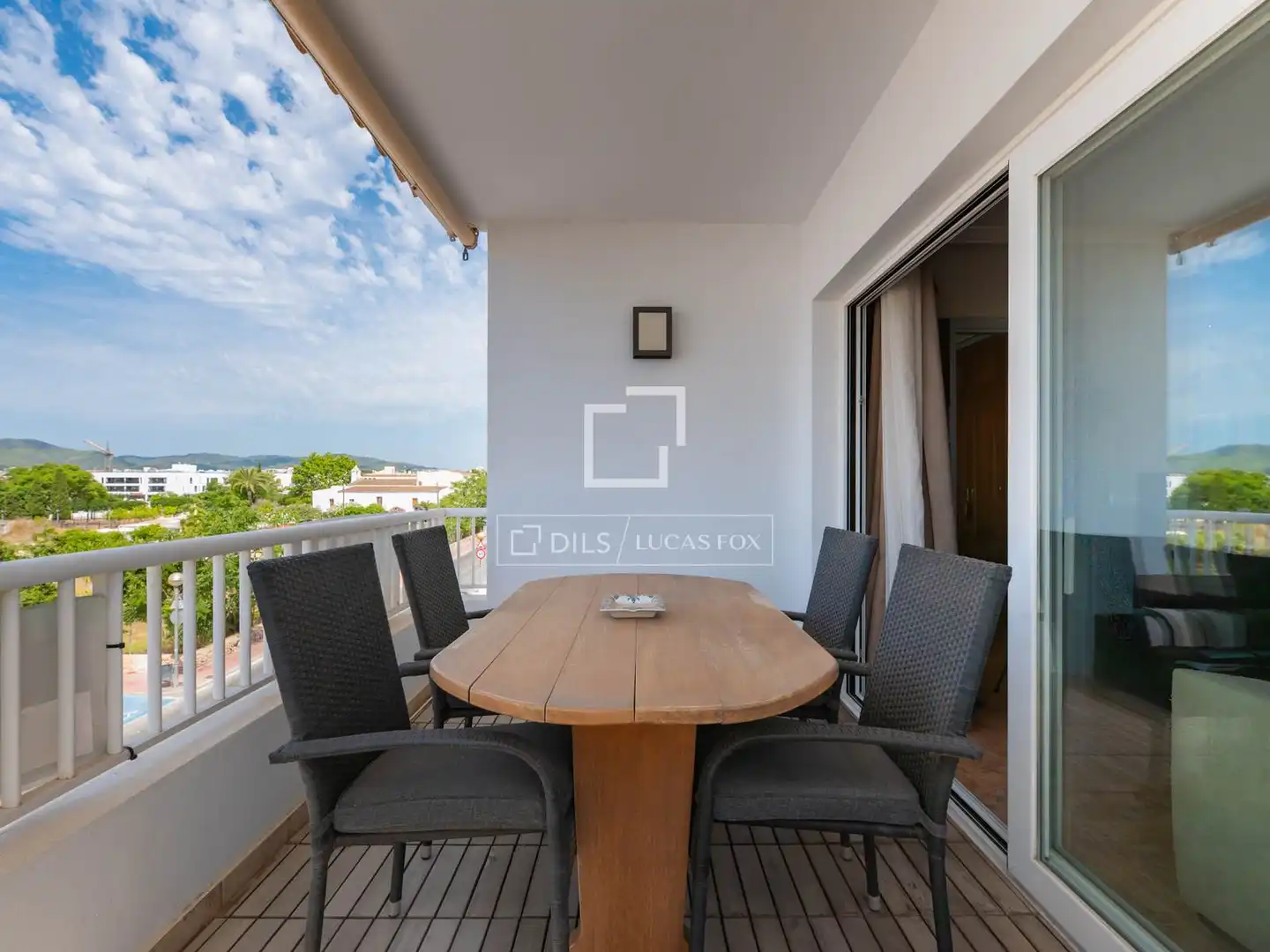 Balcony of Flat for sale in Santa Eulària des Riu  with Air Conditioner and Furnished