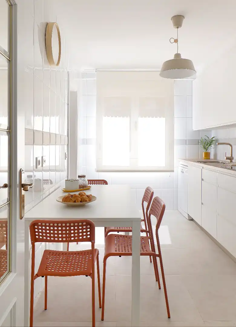Cocina de Piso de alquiler en Avilés con Calefacción, Parquet y Terraza