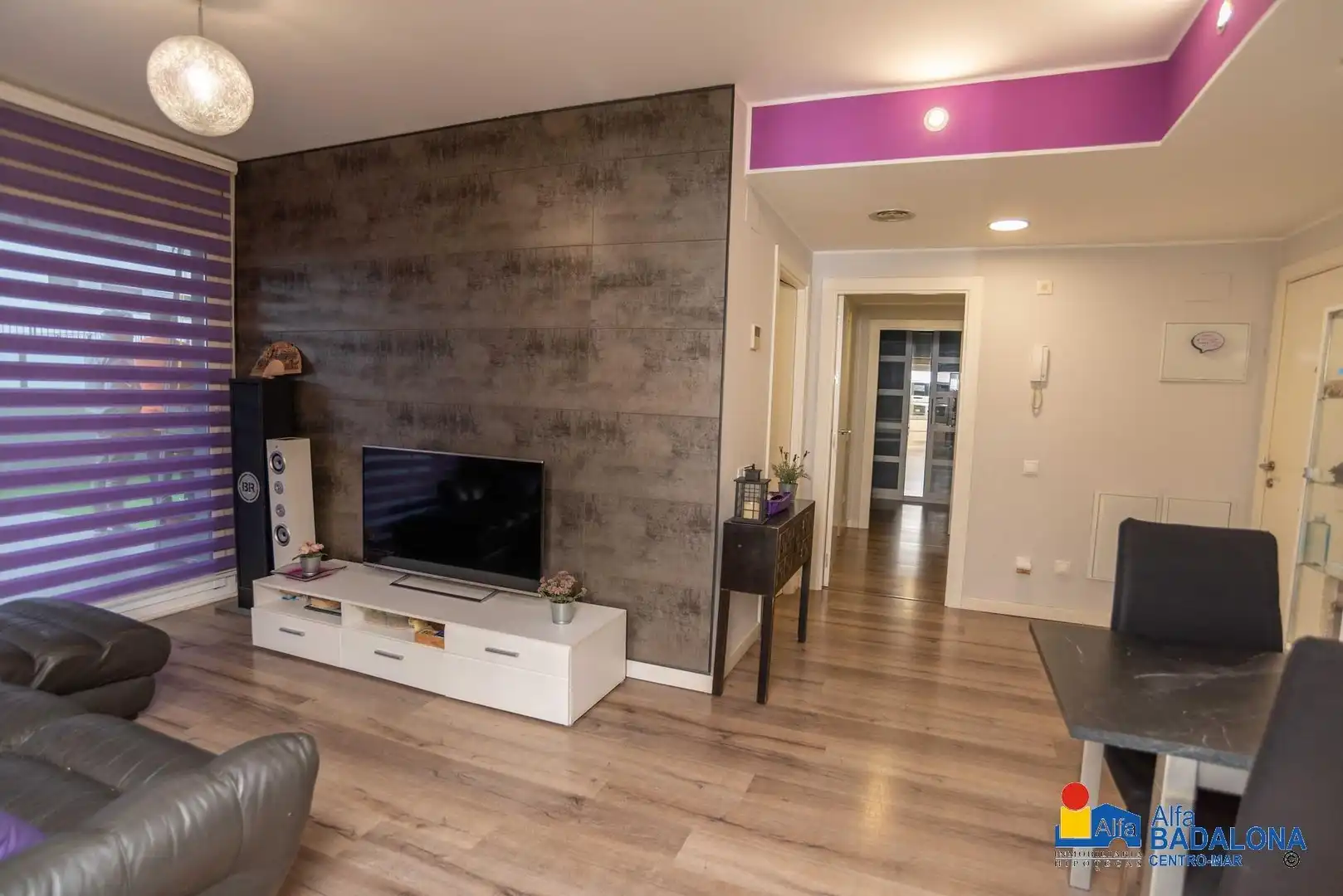 Sala de estar de Piso en venta en Badalona con Aire acondicionado, Calefacción y Jardín privado
