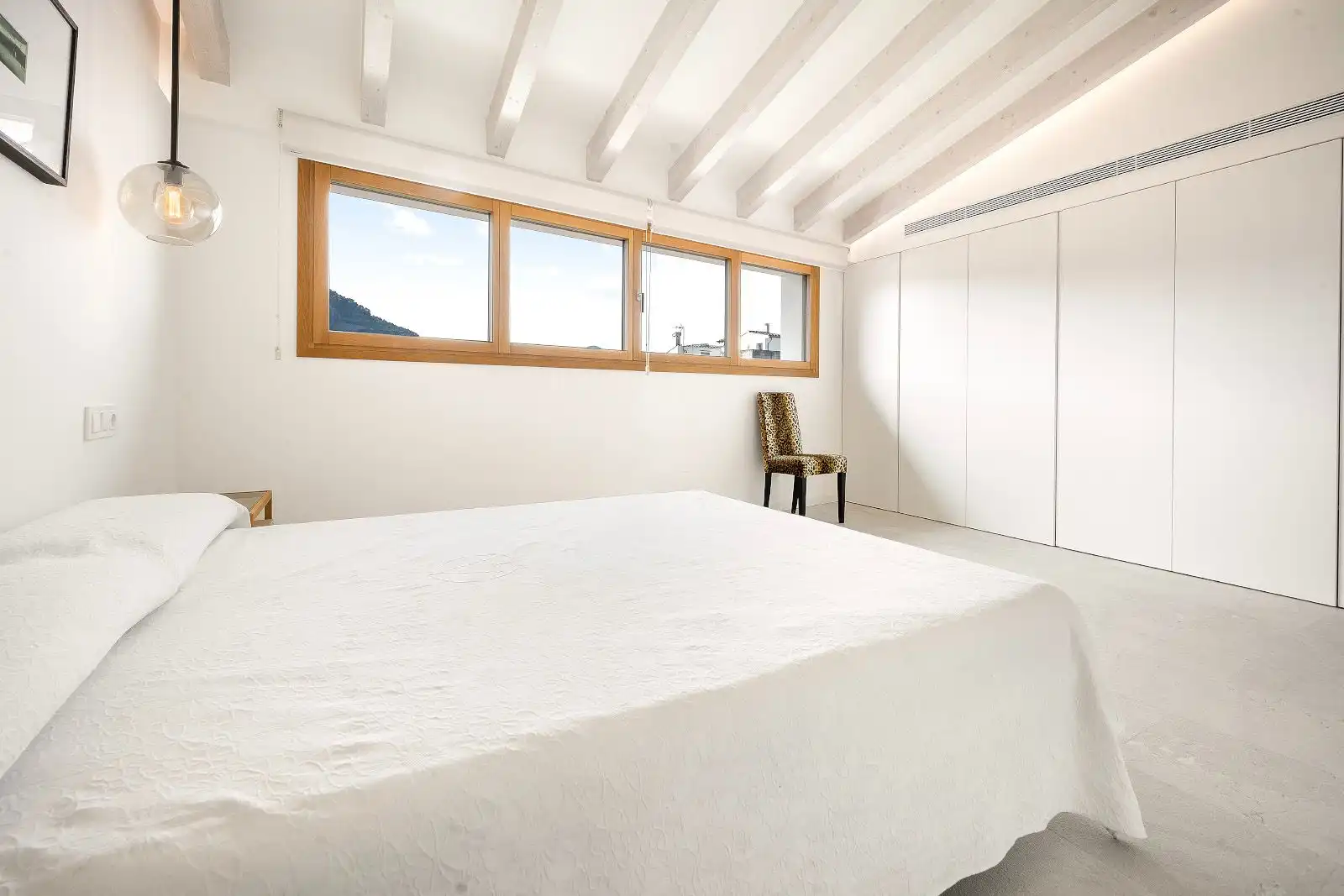 Bedroom of Detached homes for sale in Pollença  with Air Conditioner, Heating and Parquet flooring