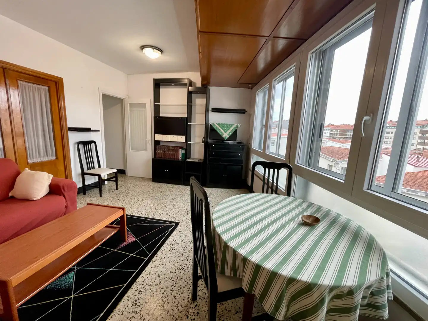 Sala d'estar de Pis de lloguer en Santiago de Compostela  amb Moblat