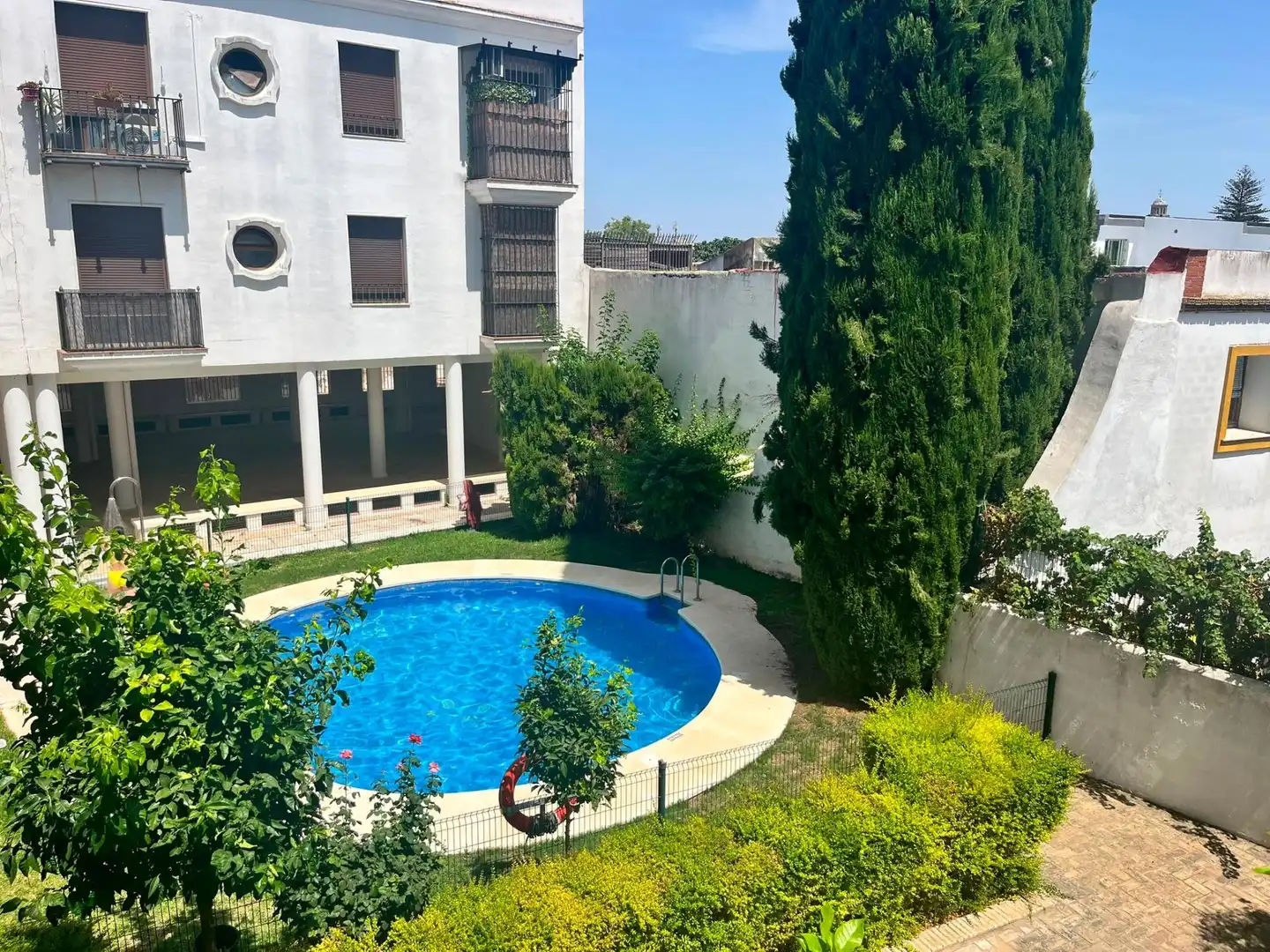 Piscina de Piso de alquiler en Jerez de la Frontera con Aire acondicionado, Trastero y Amueblado