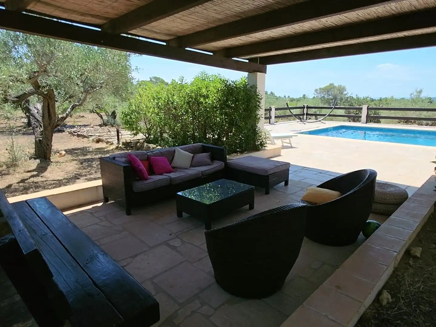 Terrasse von Country house zum Verkauf in L'Ametlla de Mar  mit Privatgarten, Terrasse und Schwimmbad